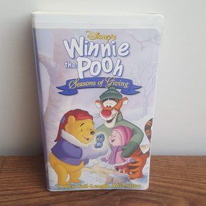 Disney VHS 2/$10 or 6/$20 Winnie the Pooh Seasons of Giving